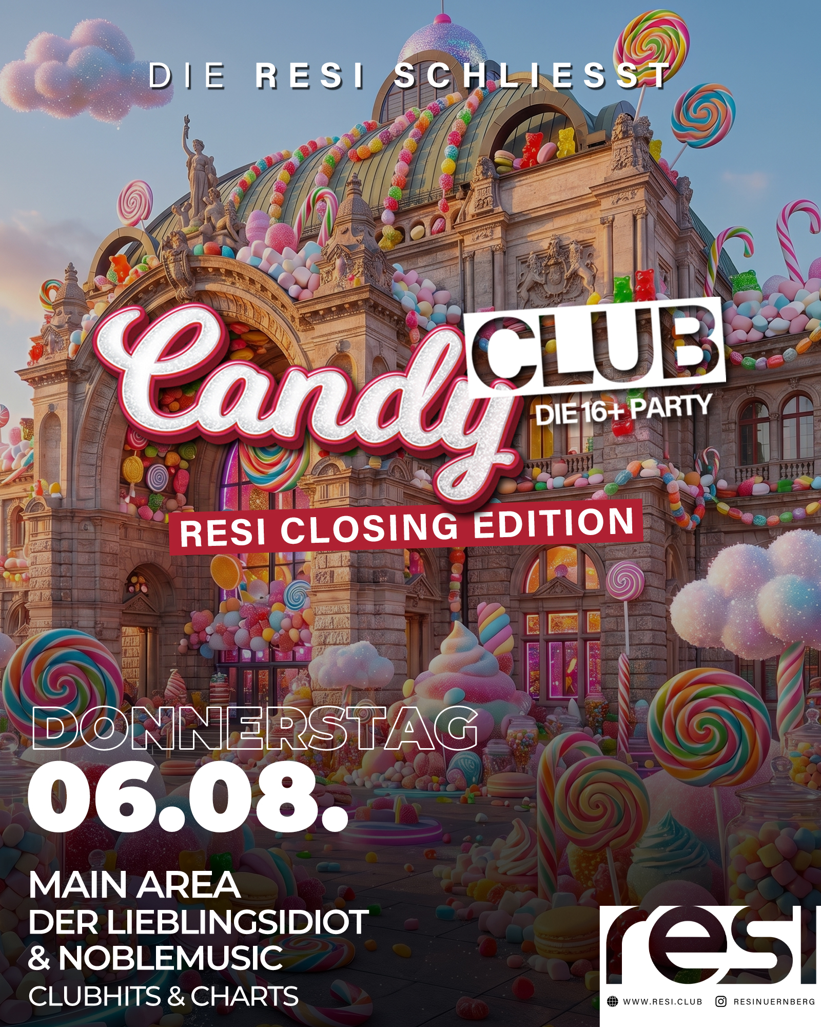 Candy Club — Resi Closing Edition Flyer